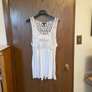 Ralph Lauren Jeans/Lauren Jeans Co. White Gauze tank top/ Size XL